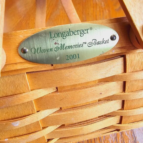 Longaberger Basket 2001 Woven Memories Basket - Picture 2 of 10